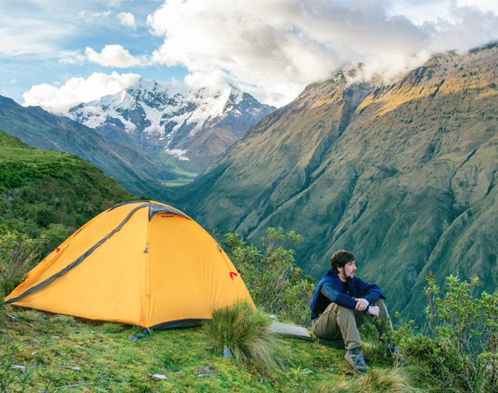 A CAMPING TRIP IN THE MOUNTAINS